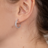Ocean Flow Sparkle Hoops Medium