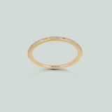 Fine Diamond Line Slim Ring