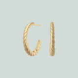 Fine Seashell Hoops Large