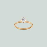 Fine Princess Diamant Ring (0.4 ct)