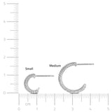 Ocean Flow Sparkle Hoops Medium