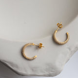 Ocean Flow Sparkle Hoops Medium