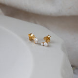 Pearl Double Studs
