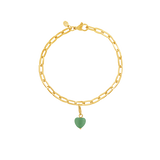 Charms Armband Starter Kit: Soft Heart Green