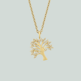 Fine Tree of Life Sparkle Halskæde