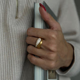 Ocean Flow Sparkle ring