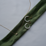 Fine Mini Pearl Hoops