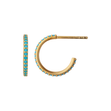 Sparkle Hoops Mini Turquoise