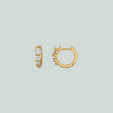 Fine Lili Diamond Hoops