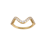 Wave Sparkle Small ring