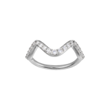 Wave Sparkle Small Ring