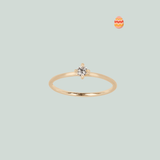 Fine Princess Diamant Ring (0,10 ct)