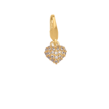 Mini Sparkle Heart Charm