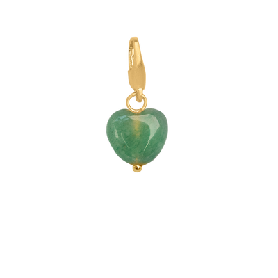 Soft Heart Charm Green