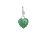 Soft Heart Charm Green