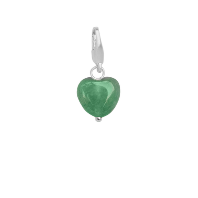Soft Heart Charm Green