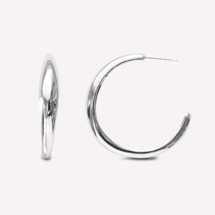 Ocean Flow Polished XL hoops