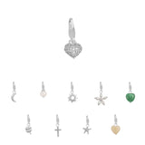 Mini Sparkle Heart Charm