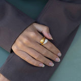 Ocean Flow Duo Sparkle ring