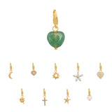 Soft Heart Charm Green