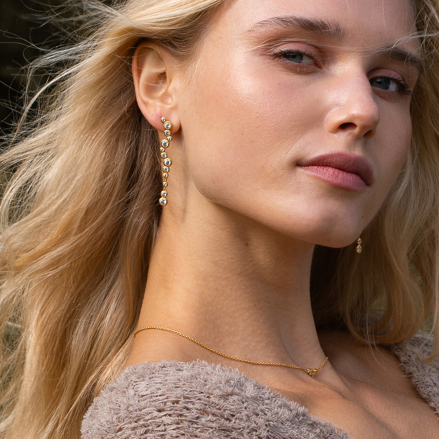 Stardust earrings long
