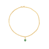 Charms Halskette Starter Kit: Soft Heart Green
