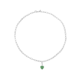 Charms Halskette Starter Kit: Soft Heart Green