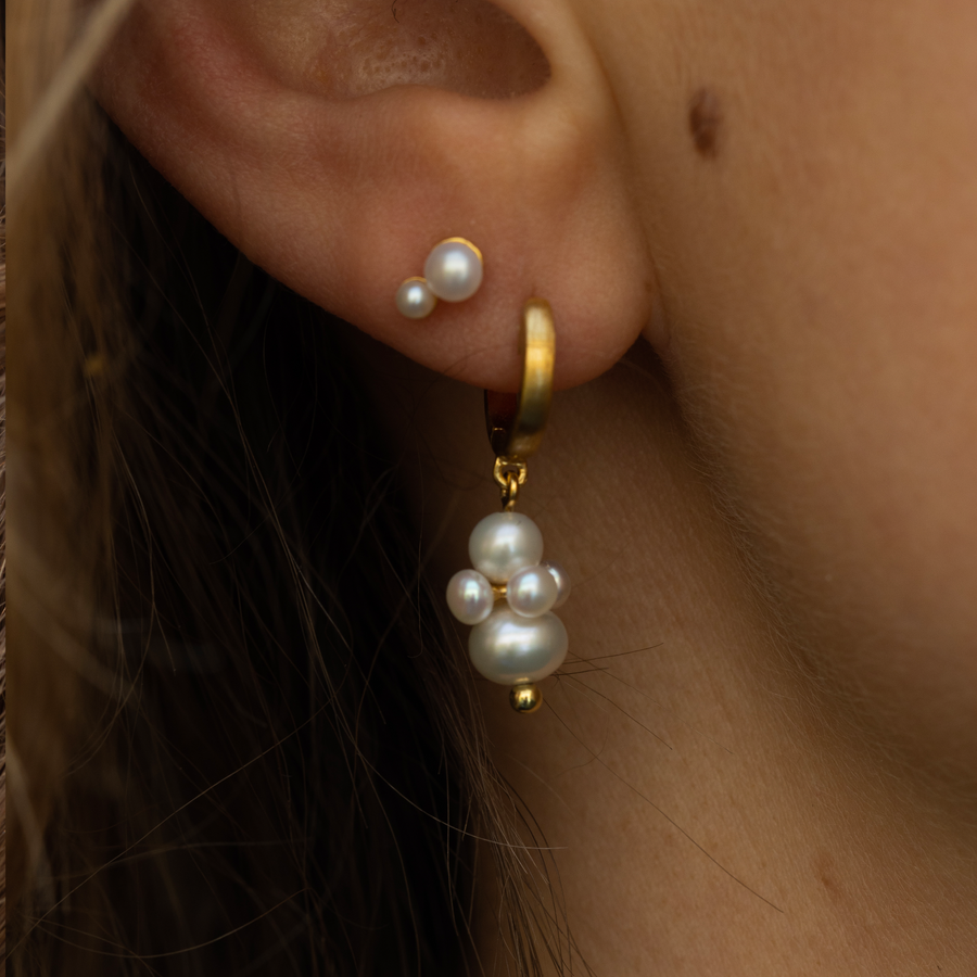 Pearl Cluster Hoop