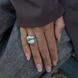 Ocean Flow Duo Sparkle ring