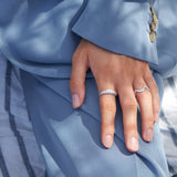 Wave Sparkle Small Ring