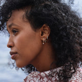 Sparkle Hoops Mini Dangling Stones