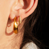 Ocean Flow Sparkle Hoops Small