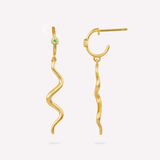 Wave Mini Hoop green