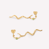 Wave Mini Hoop green