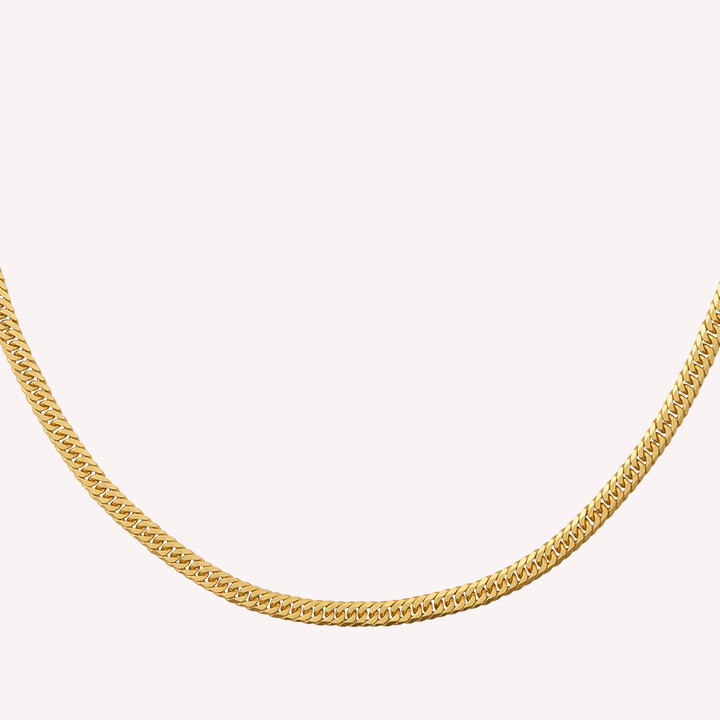 Curb necklace double