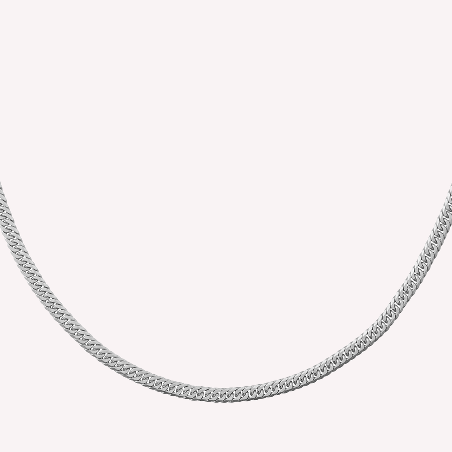 Curb necklace double