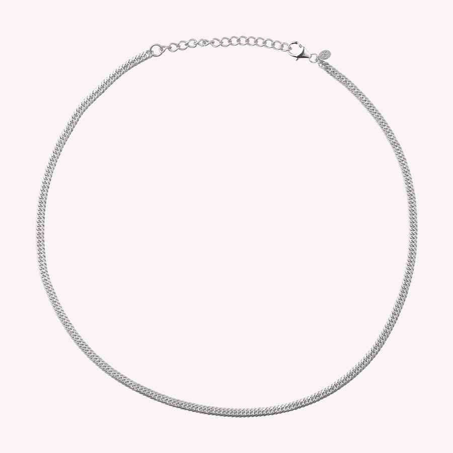 Curb necklace double