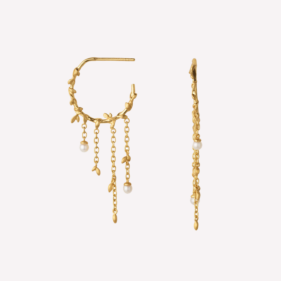 Jungle Ivy Hoop pearl