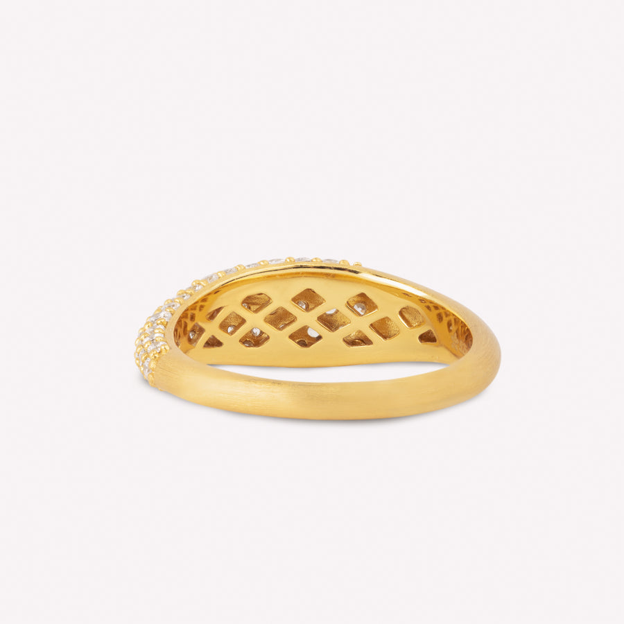 Ocean Flow sparkle ring
