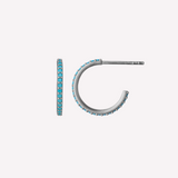 Sparkle Hoops Mini Turquoise