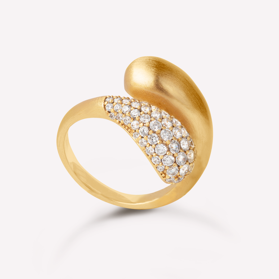 Ocean Flow Duo sparkle ring