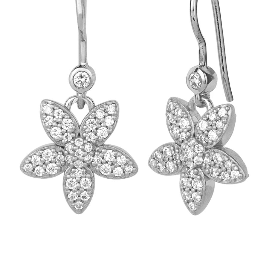 Forget-me-not sparkle earring