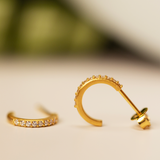 Fine Sparkle Hoops Miniature