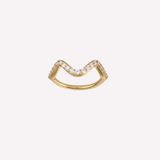 Wave Sparkle Small ring